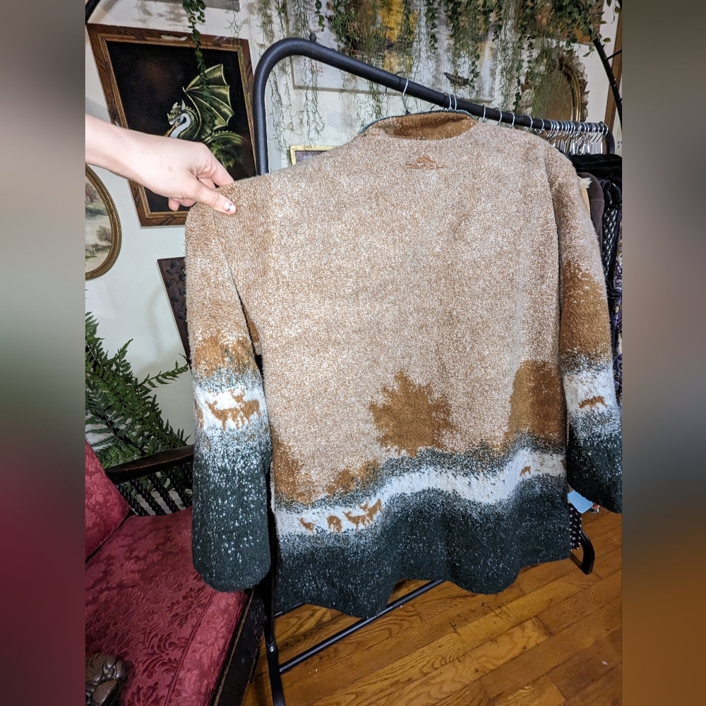 Vintage Reversible Denali Elk Mountain Scene Jacket - Picture 2 of 9